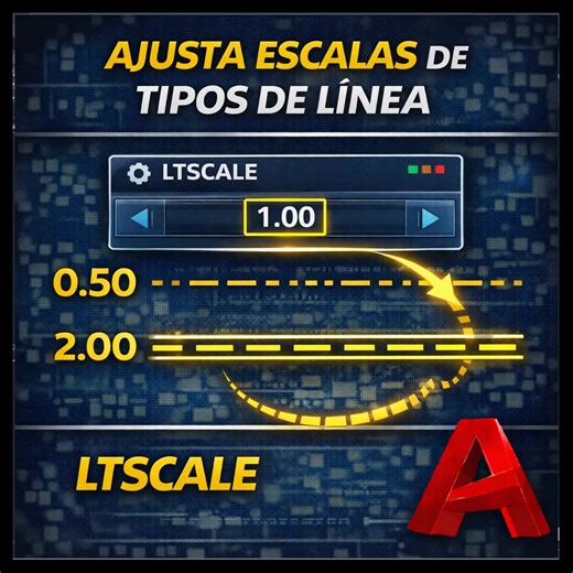 ¿Tus líneas punteadas no se ven bien? Con el comando LTSCALE puedes ajustar la escala de los tipos de línea en el dibujo. Ideal para que ejes, linderos y líneas ocultas se vean correctamente. 👉 Más comandos y tips de AutoCAD en el canal: https://youtube.com/@videosresumidosautocadcivi4890⁠� #Shorts #AutoCAD #LTSCALE #DibujoTécnico #Topografía