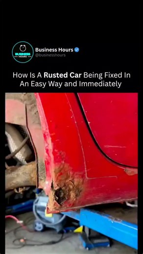 Business | Wealth | Tech on Instagram: "What looks like a ruined car panel is actually a fast, smart repair in action. Instead of replacing the entire body part, technicians remove corrosion, treat the metal, and rebuild the damaged area using efficient tools and modern repair techniques. Rust may seem permanent, but with the right process, even heavily corroded panels can be restored quickly and effectively. It’s not magic — it’s experience, precision, and knowing exactly how metal behaves when
