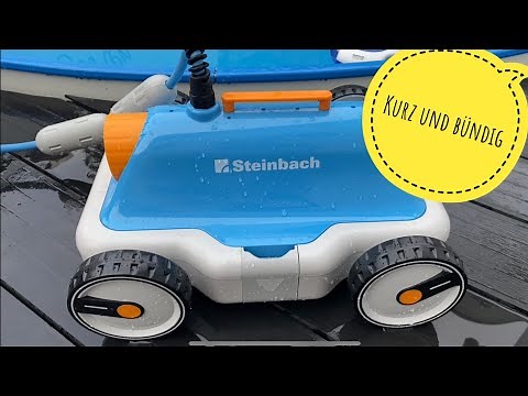 Steinbach Speedcleaner Poolrunner S63 Poolroboter Unboxing und kurzer Test (Short test, must See!!!)