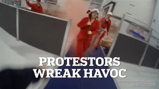 Violent Palestine Action activists wreak havoc at Elbit Systems