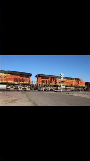 BNSF 3747 DPUx3 rear #shorts #bnsf #bnsfrailroading Mega Ballast Train