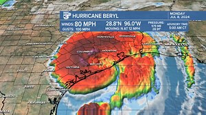 Latest National Hurricane Center advisory for #Beryl including radius of tropical storm and hurricane winds, and latest doppler radar. www.katc.com/weather | Rob Perillo Chief Meteorologist KATC