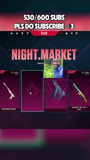 W or L night market #shorts #valorant