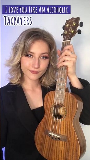 ‘I Love You Like An Alcoholic’ ~ The Taxpayers 🥃 (ukulele cover) #ukulele #tutorial #shorts