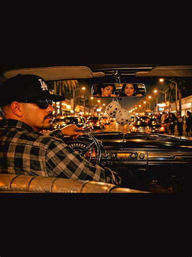 Cruise night on the Blvd. No rush. No destination. Just rolling… and letting the night ride with us. #LowriderLife #ClassicChevy #NightCruise #StreetLegacy #POVDrive