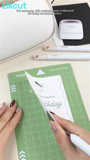 DIY birthday invitation🎂✨ #likcut #diy #craft #diycrafts #handmade #cards #birthday #paper #cricut