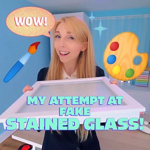 2.9M views · 20K reactions | How to make FAKE STAINED GLASS?  | Jamie Jo Art | Facebook