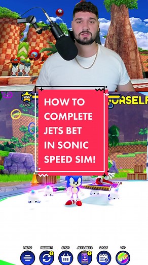 Complete Jet's Bet Event Quickly in Sonic Speed Simulator