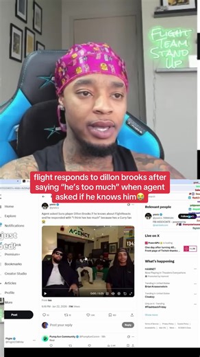 #flightreacts #fyp | Dillon Brooks