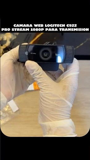 Cámara web logitech c922 pro stream 1080p