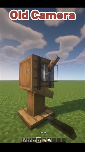 Minecraft How to Build Old Camera!📸🎥#shorts