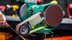 This attachment is easy to install left or right-hand side on most 150mm (6”) and 200mm (8”) grinders. https://sydneytools.com.au/product/abbott-ashby-aa362-50mm-x-915mm-linisher-attachment Its also standard on the Abbot and Ashby 200mm and 150mm Industrial Bench grinders, check out the full range at the link below. https://sydneytools.com.au/category/by-brand/abbott-ashby | Sydney Tools