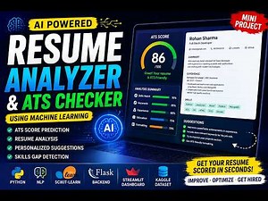 Smart Resume Analyzer using Machine Learning | Python | NLP | Mini Projectresume analyzer