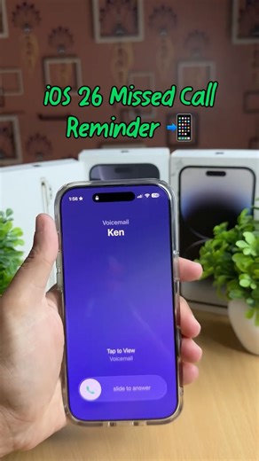 iTechKen on Instagram: "Got a missed call? iOS 26 reminds you automatically! 📞⏰ Quick Steps👇 1️⃣ Open the Phone app on your iPhone. 2️⃣ Tap the Calls tab to view call log. 3️⃣ Swipe left on a missed call. 4️⃣ Tap “Set Reminder” and choose duration. 5️⃣ Reminder auto-adds to Reminders app. 6️⃣ Get callback alert at scheduled time! iPhone tips, iPhone trick, iPhone hacks, tips and tricks, iPhone only, iPhone daily, Apple, iOS 26, tech updates, Apple hub, Apple News, Apple products, AirPods, iPho