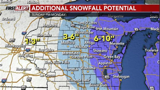 First Alert Weather: Massive blizzard sets all-time mark for snowfall in Wausau