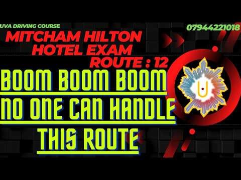 MITCHAM REAL DRIVING TEST EXAM ROUTE : 12 | HILTON HOTEL LATEST & NEW HARDEST EXAM ROUTE 2026 |