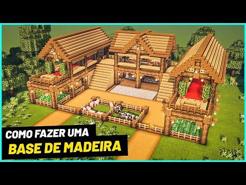 Minecraft - Como Fazer Uma Casa de Madeira Simples Para Iniciantes (Base Minecraft Survival)