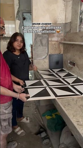 Exploring tile patterns that fit our vision 😍