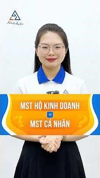 MST hộ kinh doanh là MST cá nhân - Đúng hay sai? #ketoananpha #masothue #masothuecanhan #mstcanhan