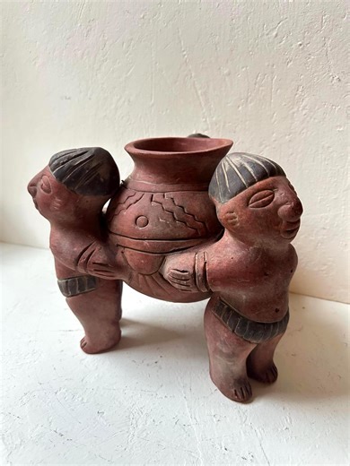 Mexican Aztec Terracotta Pottery Clay Statue Planter - Etsy