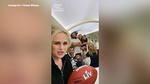 Rebel Wilson charters private jet to Super Bowl