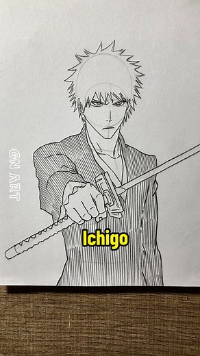 How to Draw Ichigo from Bleach
