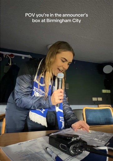 Experience the Announcer's Box at Birmingham City FC