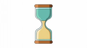 Download Animation forms an hourglass icon for free