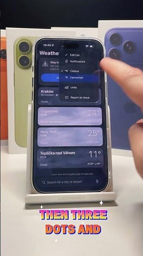 How to Switch iPhone Weather from Fahrenheit to Celsius – iPhone Air Tutorial