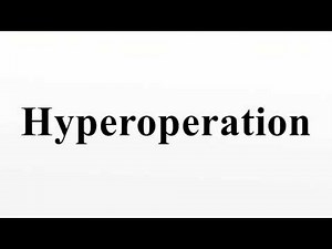 Hyperoperation