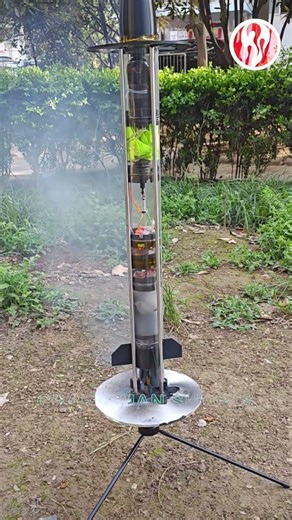 The rocket failed to launch and the rocket head fell off