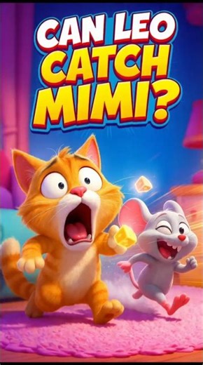 The Lazy Cat vs. Clever Mouse | Funny Cartoon Chase for Kids #short #shortfeed #youtubeshorts