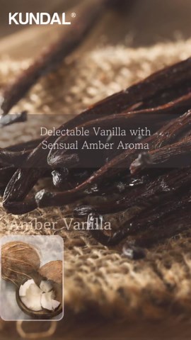 KUNDAL Korean Shampoo and Conditioner Set [Amber Vanilla] Salon-quality, Long Lasting Scent, Moisturizing, Sulfate-Free, Argan & Macadamia Oil, Korean Hair care,16.9 fl oz each