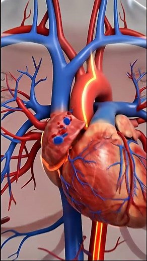 Human cardiovascular system animation | heart, blood flow visualization#heart