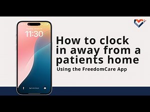 How to clock in away from a patients home