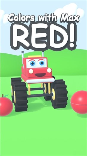 RED! Colors with Max the Monster Truck 🚗🔴 | Truck Town Tunes01 colors red