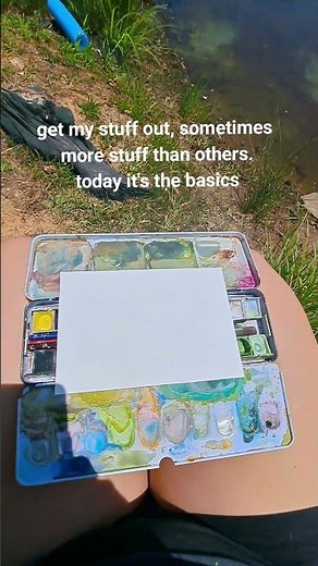 my plein air painting process set up