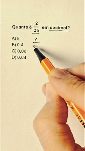 How to convert a fraction to a decimal number.