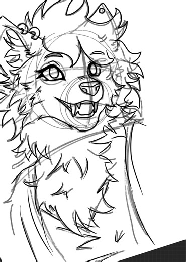 Line art my fav Watch this hit 12 like jail 🙏#furry #artist #commission #lineart #draw