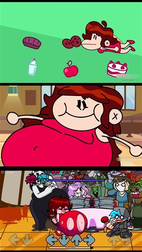 When GF goes to a buffet - FNF Buffet Night Burstin Mods #fnf #fnfmods #buffet