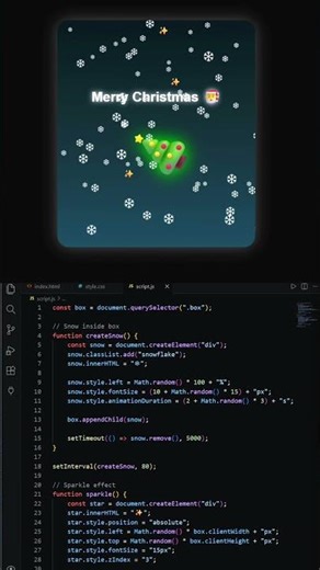 Christmas Tree Spin 📌 #coding #programming #javascript #frontend #webdevelopment #shorts #youtube