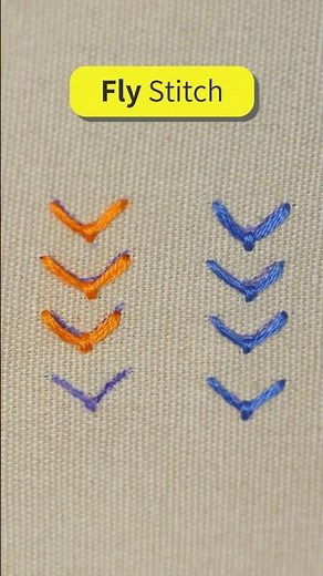 Fly Stitch Step by Step | Hand Embroidery for Beginners #beginnersstitch #embroidery