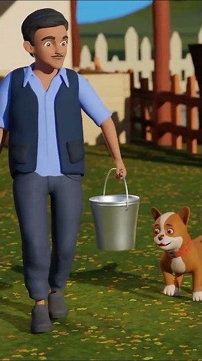 Old Macdonald had a farm| Cow and Dog | Farm Animals Songs & Nursery Rhymes for Kids | @KikooClub