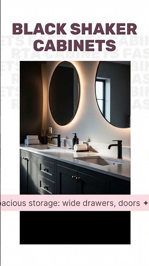 Black Shaker Cabinets