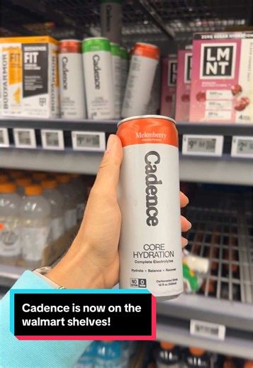 Electrolyte and Hydration drink now on Walmart shelves!! No sugar and no artificial flavorings. The melonberry is so good. And a huge plus, they don't taste salty!! #hydration #cadence #electrolyte #walmart #ad