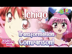 Ichigo Transformation New VS Old! ✿ Tokyo Mew Mew New~♡! (High Quality Comparison)