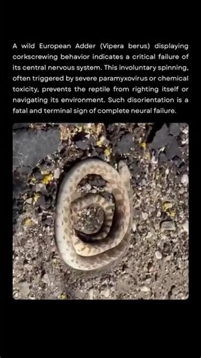 The “Corkscrew” Motion That Signals Neural Failure in Snakes