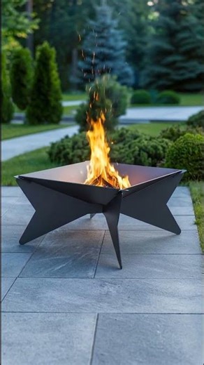 Collapsible Square Fire Pit DXF & SVG Files: CNC Plasma Fire Pit Plans for Stylish Outdoor Upgrades