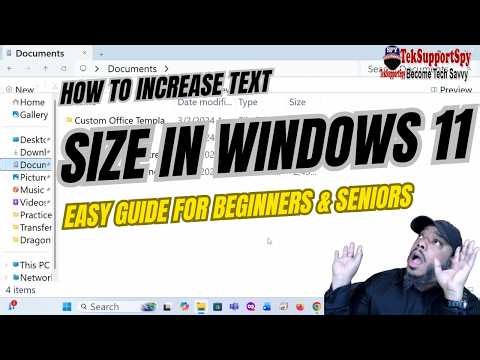 Increase Font Size Windows 11 | Make Text Bigger in Seconds