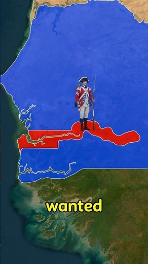 Why does Gambia looks so weird? 🇬🇲#shorts #history #facts #map #africa